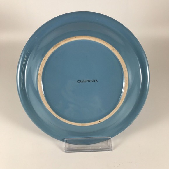 Crestware Blue Bread Plate Ceramic - Picture 2 of 6
